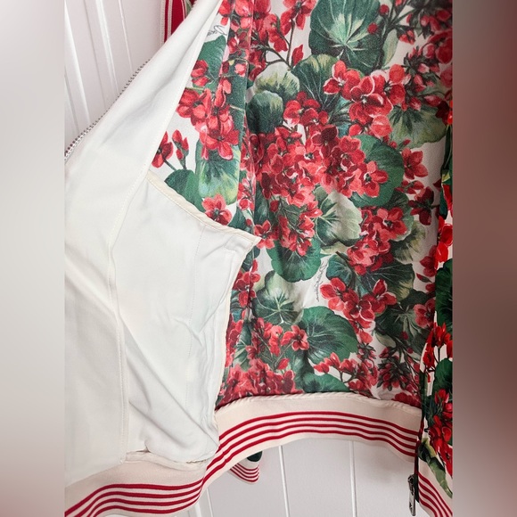 DOLCE AND GABBANA MULTICOLOR FLORAR PRINT BOMER JACKET size eu 44 woman’s - Picture 12 of 13